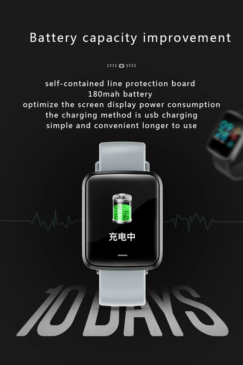 H19 Smart Bracelet 1.3&quot Large Color Screen Heart Rate Blood Pressure Health Monitoring Waterproof Bt Sports Watch Multi-Language |