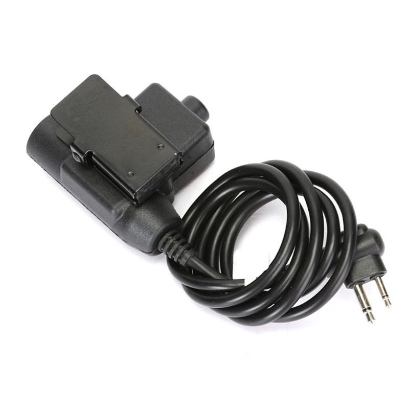 

Helmet Headset PTT Hunting Military Airsoft Headset Adapter for kenwood M68D