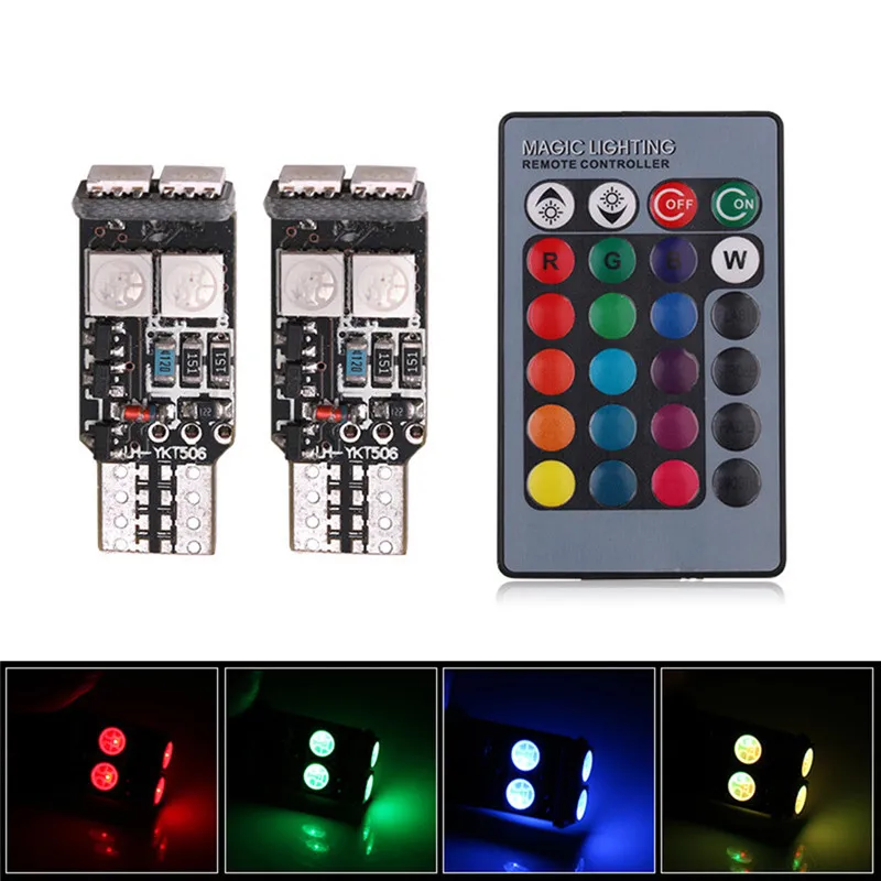 2 шт. автомобисветодиодный светодиодные лампы T10 6-SMD 360 5050 лм 258835 градусов |