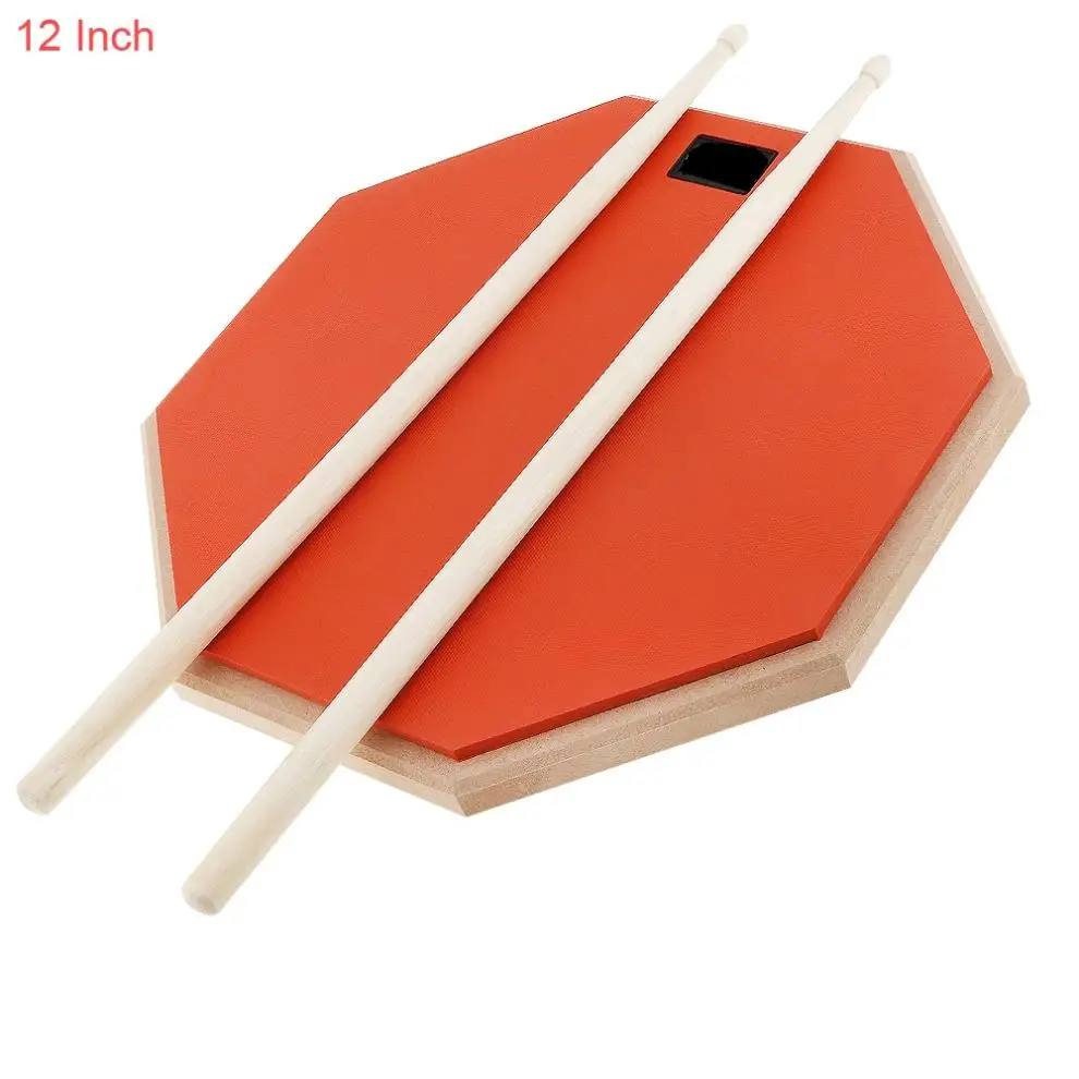 

Резиновый деревянный барабан 12 дюймов для тренировки барабана с барабанными палочками