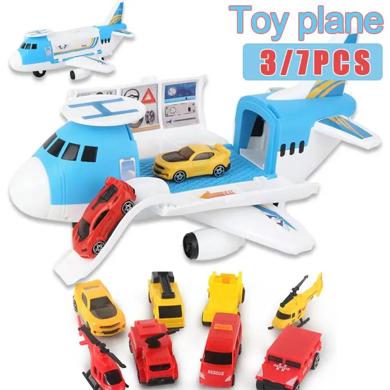 

Игрушечный трек большого размера для детей, инерционная детская игрушка, пассажирский самолет, детский самолет для самолета, игрушечный ав...