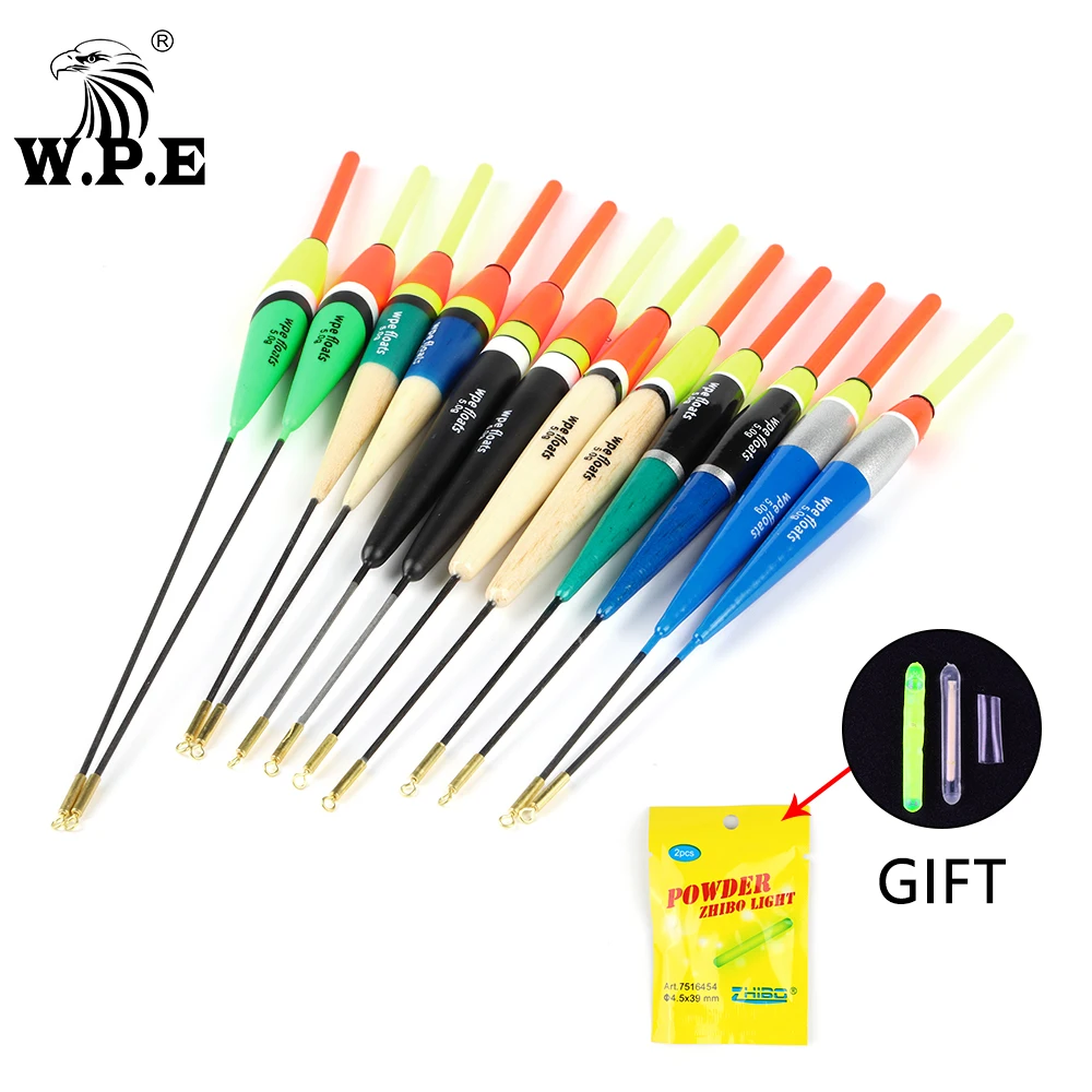 

W.P.E 5pcs/pack Fishing Float 5g Barguzinsky Fir Float Length 19cm-23cm Carp Fishing Vertical Buoy Bobber Fishing Tackle Pesca