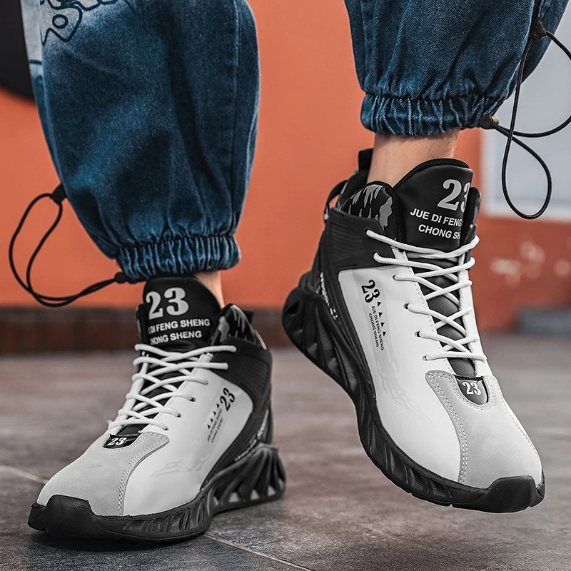 Abhoth Hiking Shoes Men Sneakers 2021 Winter Plus Velvet Keep Warm Waterproof Training Sneakers Outdoor Anti-Slip Running Shoes