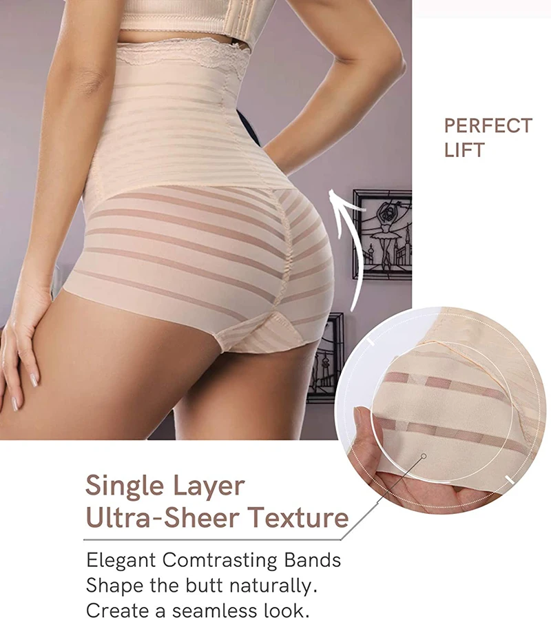 Корректирующее белье для женщин утягивающие живот трусики с высокой талией
