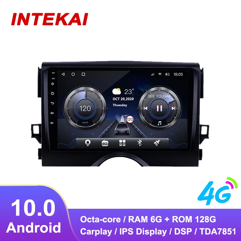 Автомагнитола 9 дюймов Android 10 0 GPS навигация мультимедийный плеер для Toyota REIZ MARK X 2010