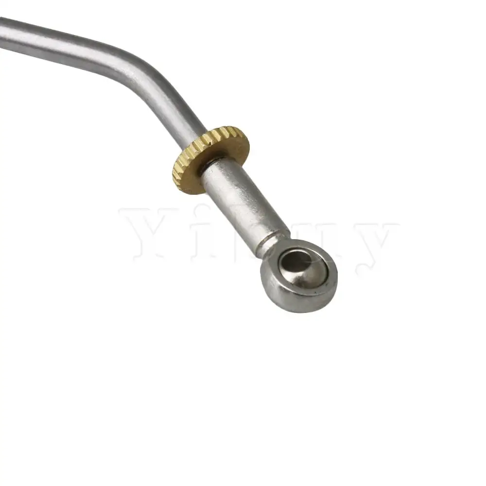 

Yibuy Sliver Gold Metal Horn Connecting Rod Lip Reed Curved Shaft Set