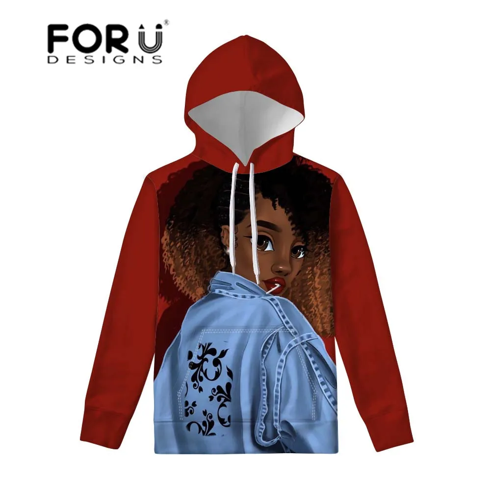 FORUDESIGNS/женские толстовки, черные, художественные, африканские, для девочек, с принтом, пуловеры, худи, Женская толстовка, толстовки с длинным рукавом, одежда для пар