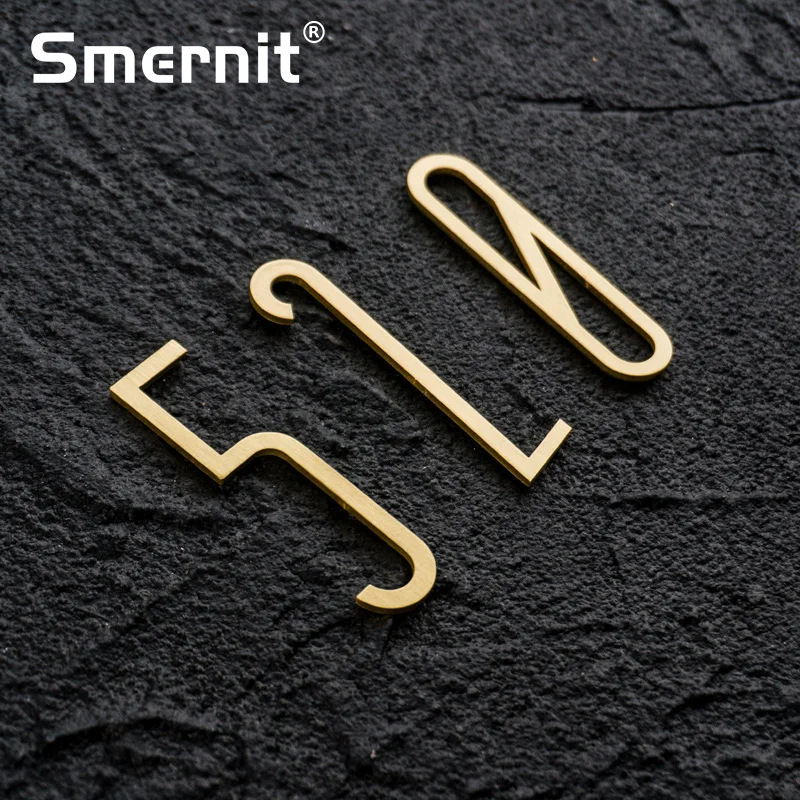 7 см латунный номер дома отель офис двери адрес для цифровой наружный знак