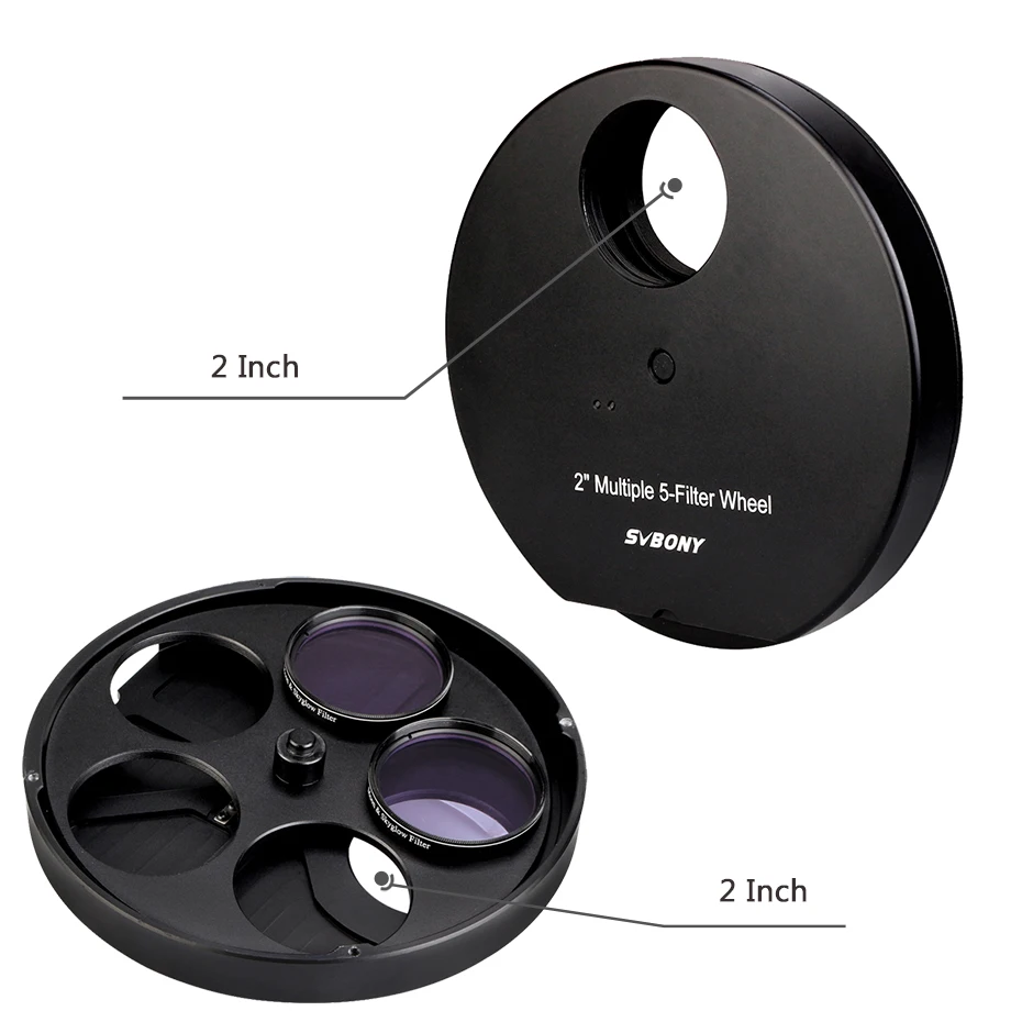 2 дюймовый 5 позиционный Многофункциональный фильтр Револьвер SvBony для телескопа