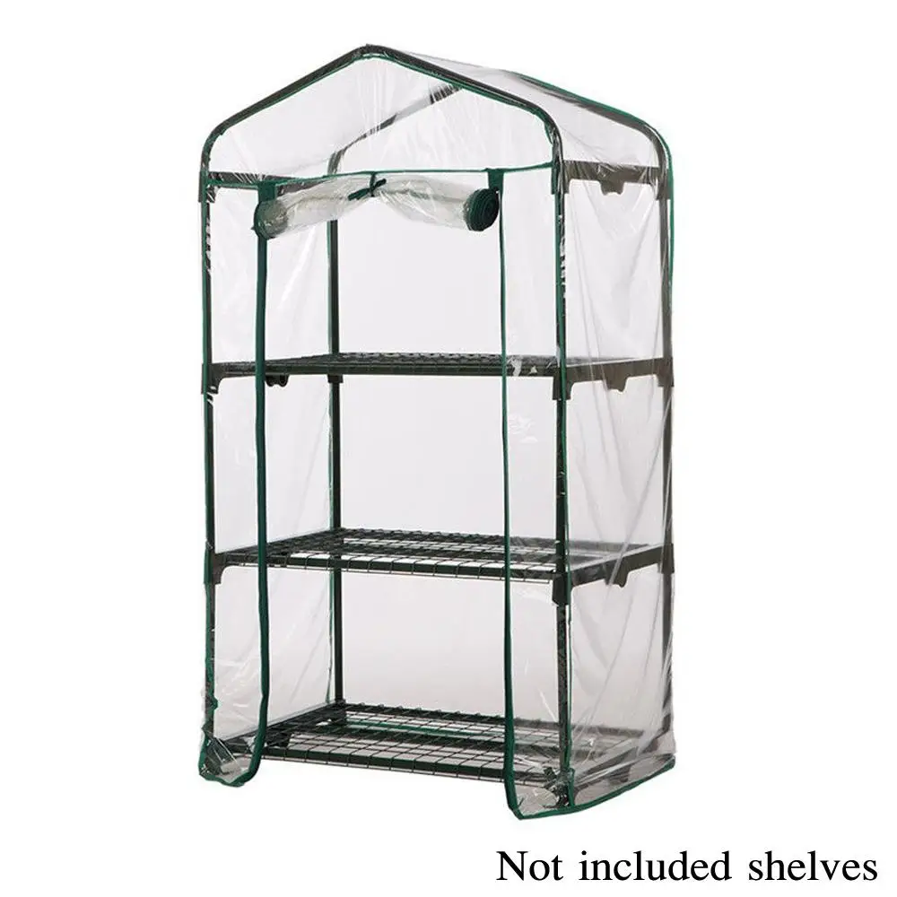 3 5 ярусов ПВХ покрытие сад теплица высокий зеленый завод дом сарай хранения