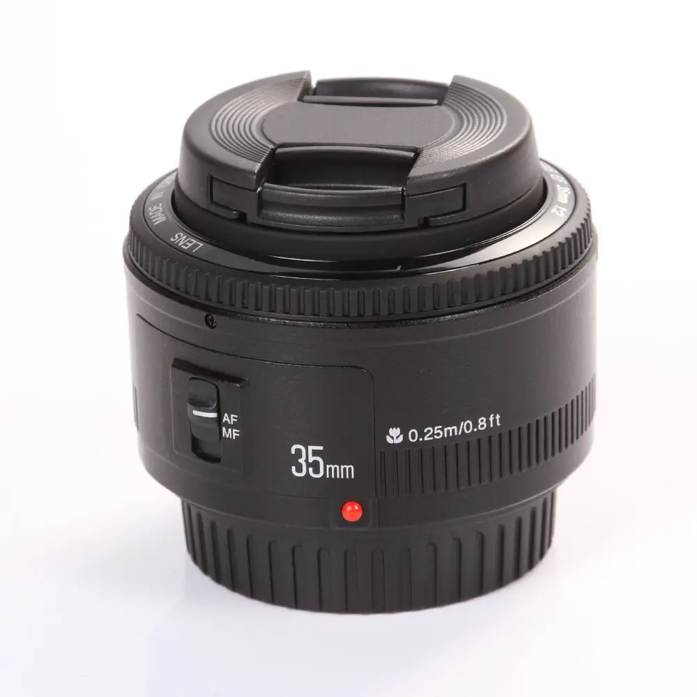 Yongnuo YN 35 мм F2 широкоугольная автофокусировка AF объектив MF + Крышка для Canon EF EOS Camera