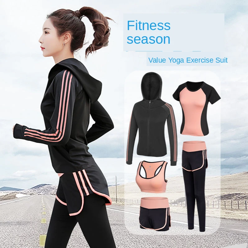 

Autumn Winter Women's Suit Sportswear Seamless Sportswear Set Fitness Clothes Professional Running Quick Dry Tracksuit Women
