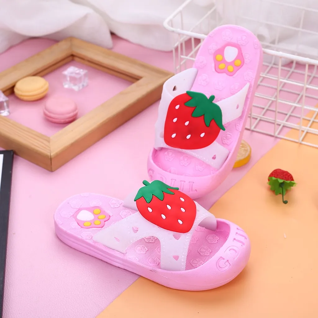 Детские тапочки для малышей Милые летние пляжные с фруктовыми лапами мальчиков и