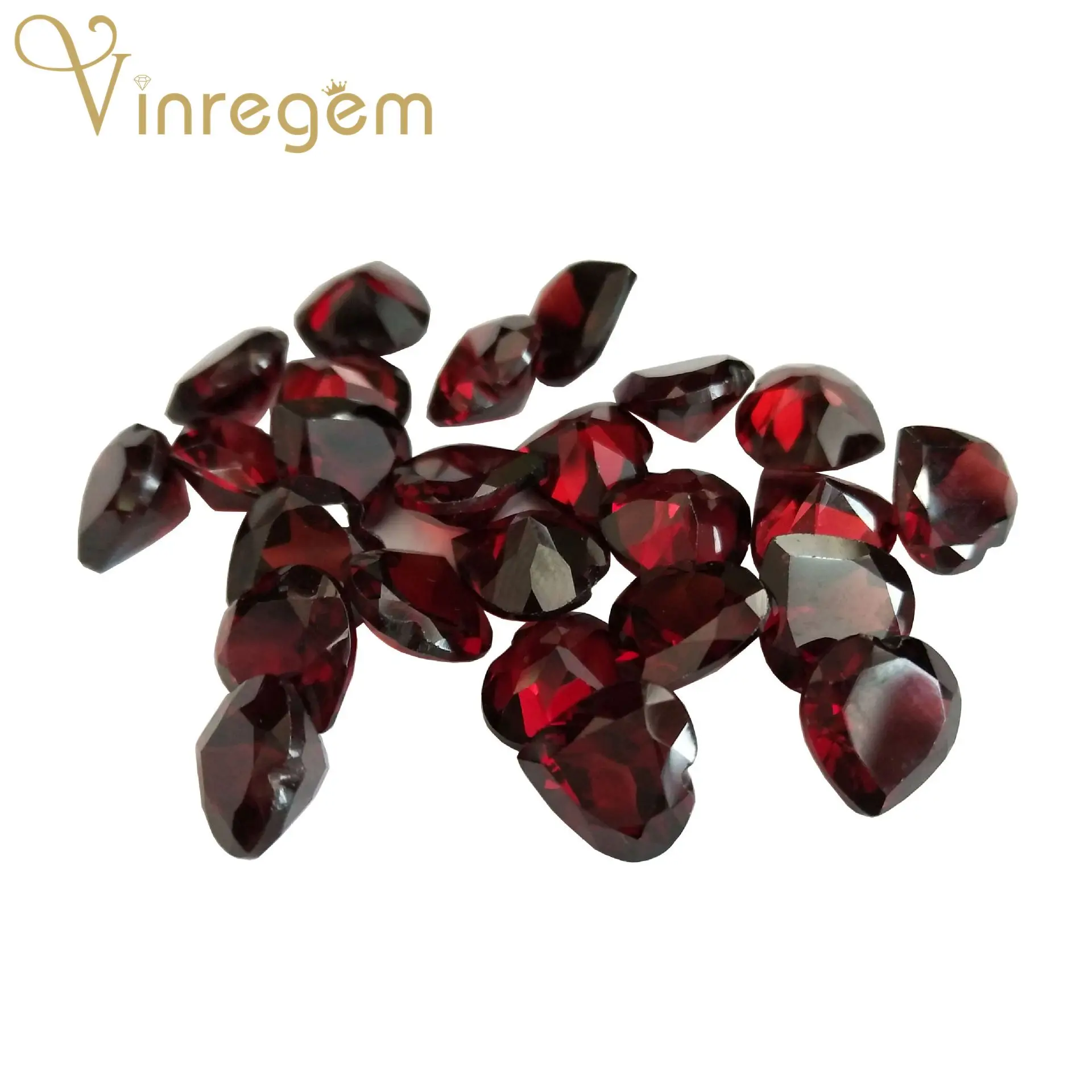 Vinregem Высокое качество 1 шт. натуральный гранат сердца с гранатом mobiк свободный