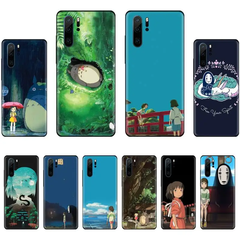 

Japan cartoon Totoro Spirited Away Phone Case For Huawei P40 P20 P30 lite Pro P Smart 2019 Mate 40 20 10 Lite Pro Nova 5t
