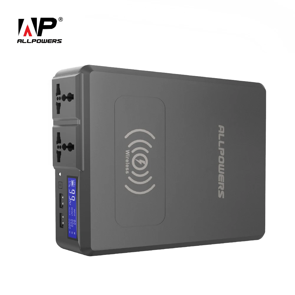 ALL power S power Bank 154 Вт 41600 мАч супер высокая емкость внешнего зарядного устройства портативный генератор с AC/DC/USB/беспроводной и т. Д