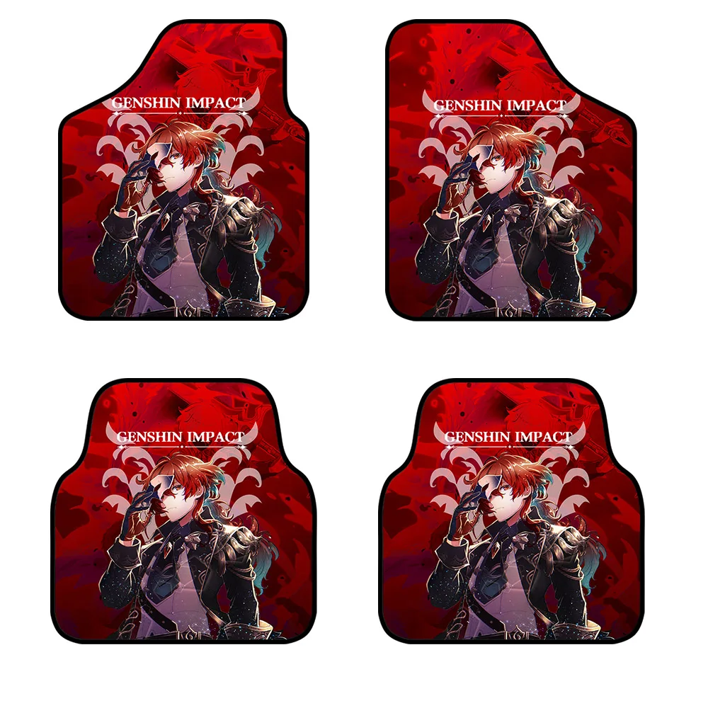 2021 Новый анимационный универсальный автомобильный коврик Paimon Klee Genshin Impact