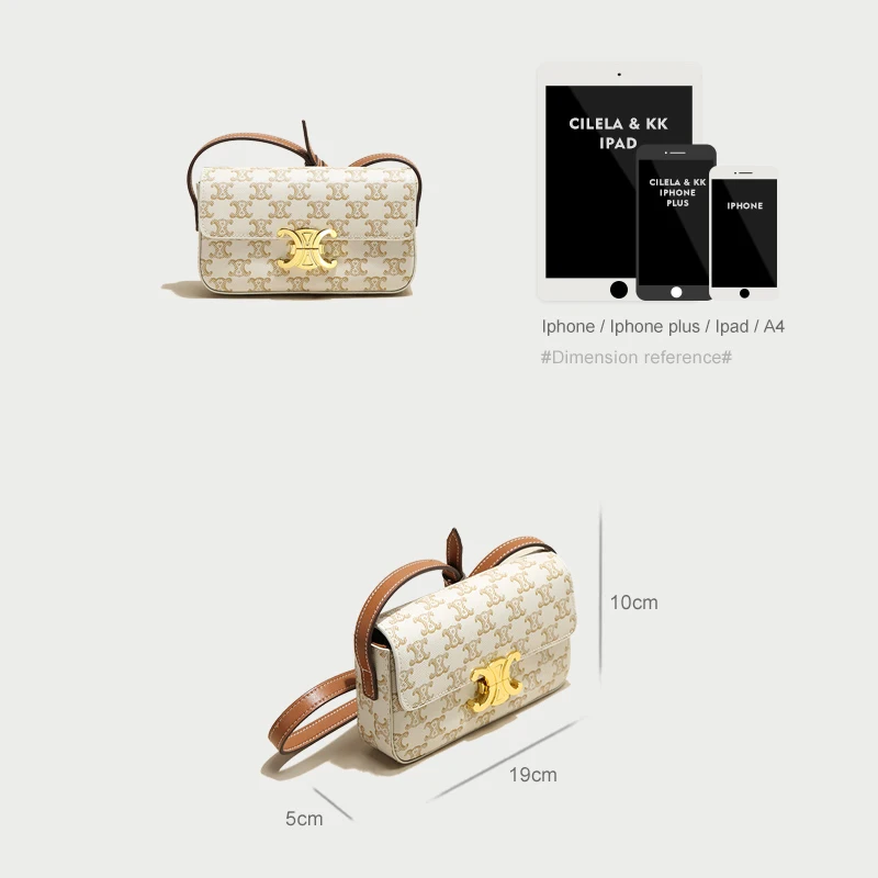 

2021 Niche Brand Design Underarm Shoulder Bag Simple Retro Baguette Bag Trendy Fashion All-Match Printed Crossbody Bag Female