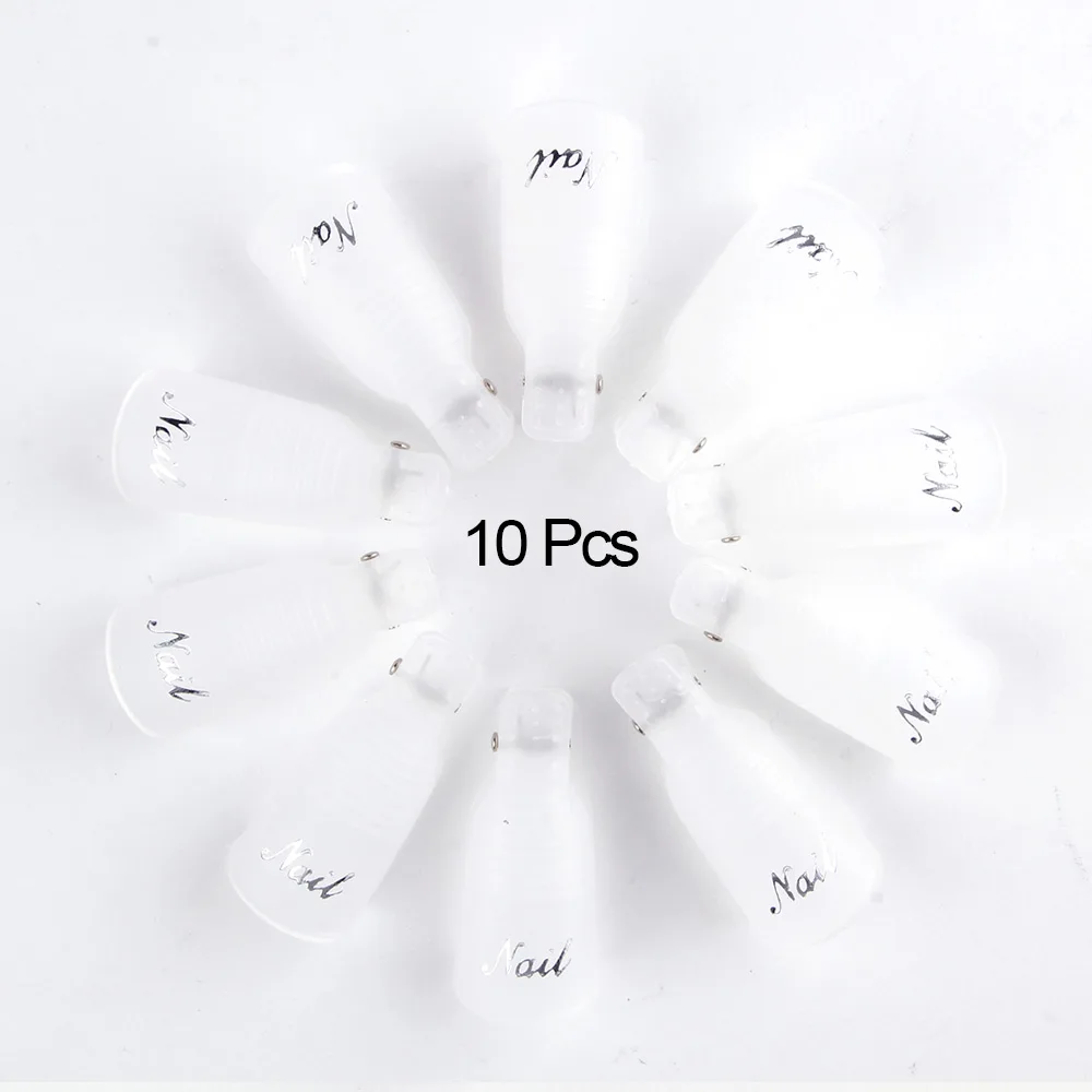 10 Pcs Transparent Горячая Распродажа 900 шт/партия безворсовые гель для ногтей салфетки для полировки хлопковые салфетки для украшения ногтей обезжириватель инструменты для маникюра - Цвет: 10 Pcs Transparent