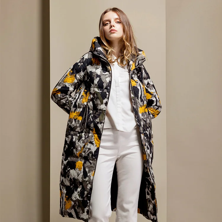 Зимняя женская теплая пуховая куртка новинка 2019 повседневный пуховик с