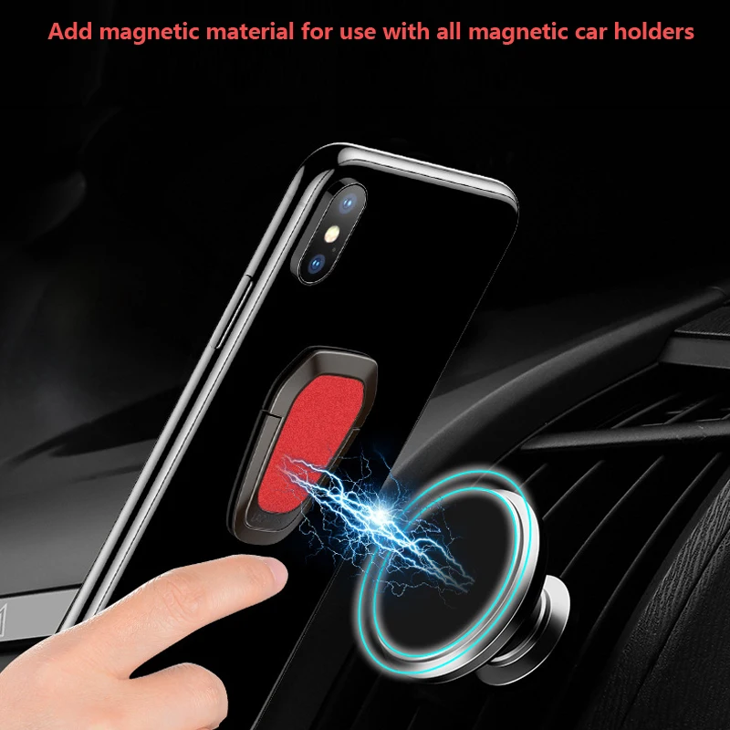 Ultra-thin metal Stent Accessories Mobile Phone Holder Stand Finger Ring Magnetic For iphne XS 7 8 cute Cell Smart holder | Мобильные