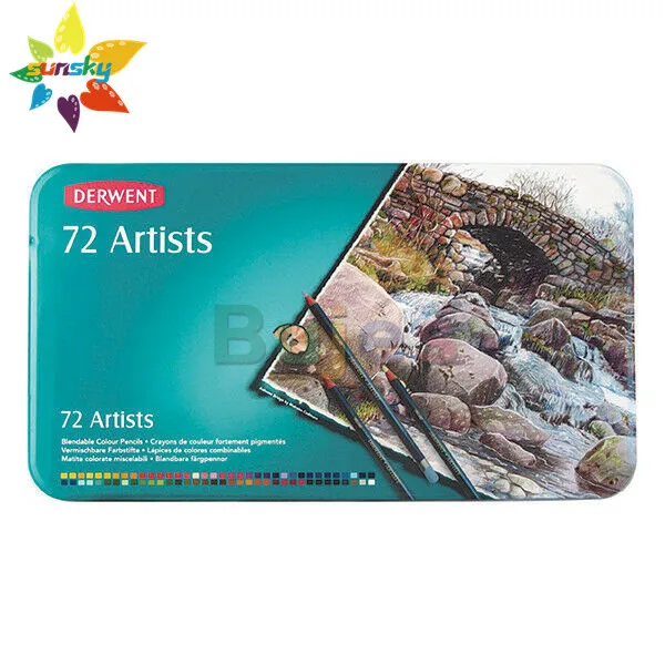 Оригинальный набор из жестяных карандашей для художников 12 24 36 72 цвета