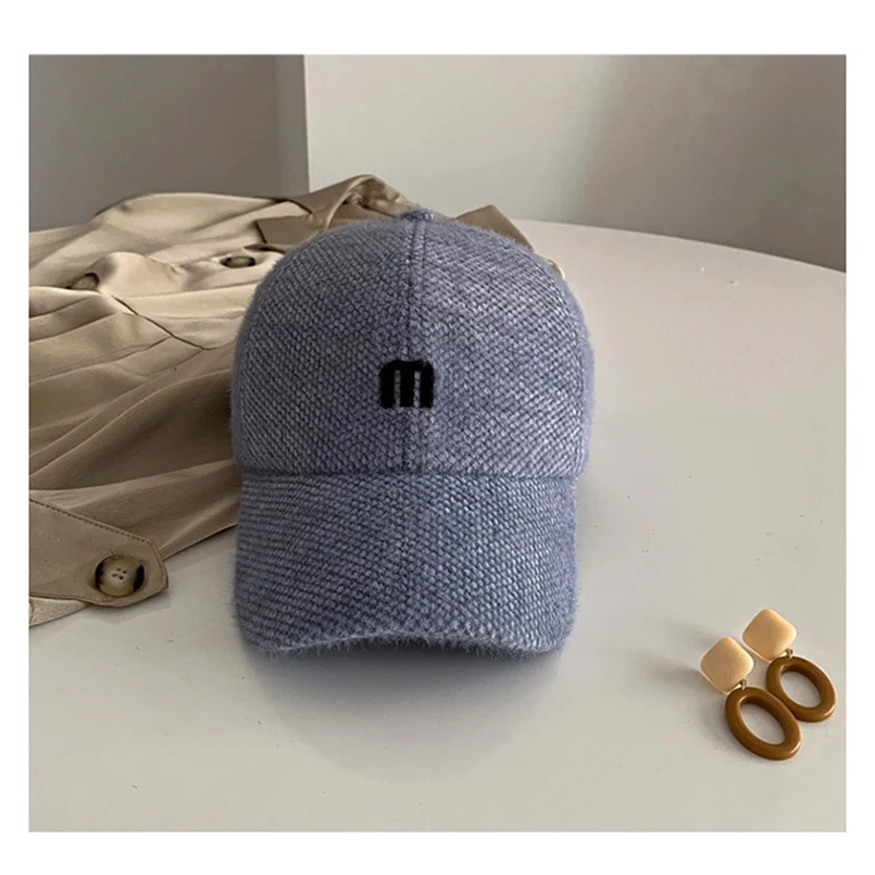 Новинка Женская Бейсболка с надписью M зимняя роскошная женская шапка-Снэпбэк