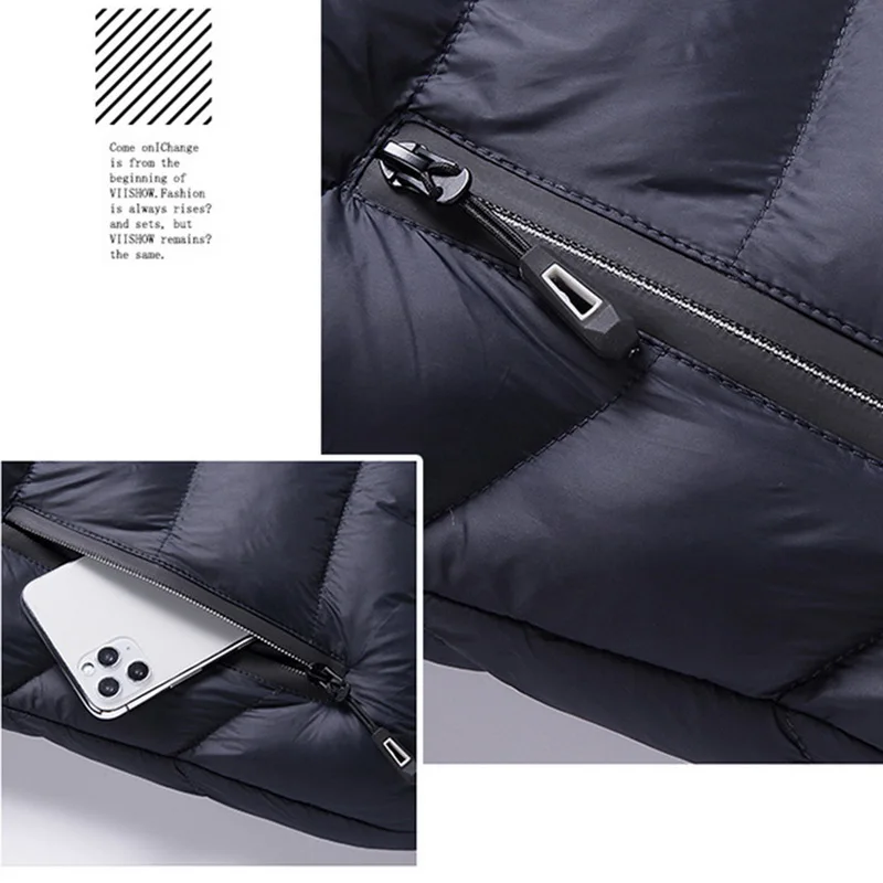 

2020 Winter Brand New Casual Warm Thick Waterproof Jacket Parkas Coat Men New Autumn Outwear Windproof Hat Parkas Jacket