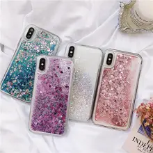 For Samsung Galaxy S6 S7 edge S8 S9 S10 Plus Note 5 8 9 Quicksand Glitter Cover J4 J6 A7 A9 A6 A8 plus 2018 A40 A50 A70 Case