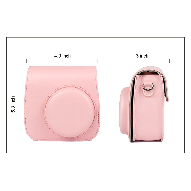 Новый чехол для камеры Fujifilm Instax Mini из искусственной кожи с плечевым ремнем 9 8 +