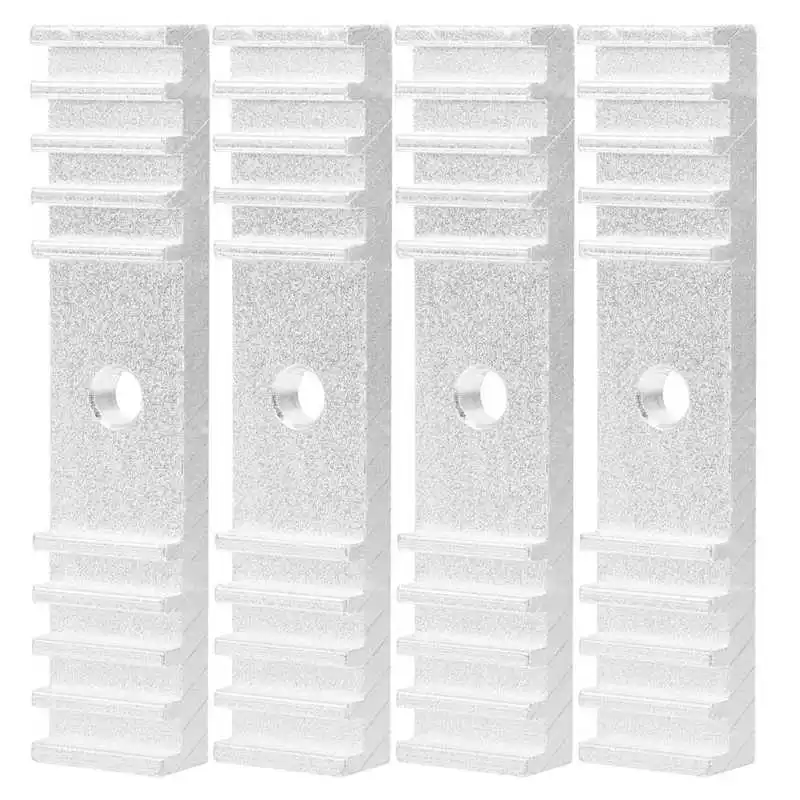 4 шт. Алюминий сплав GT2 зубчатый ремень крепления зуб 3D-принтеры часть 15x70 мм для