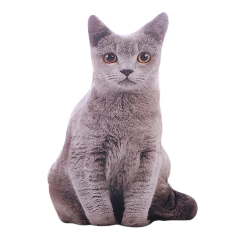 1 шт. 50 см имитация плюша кошачьи подушки мягкие животные подушка для дивана Декор