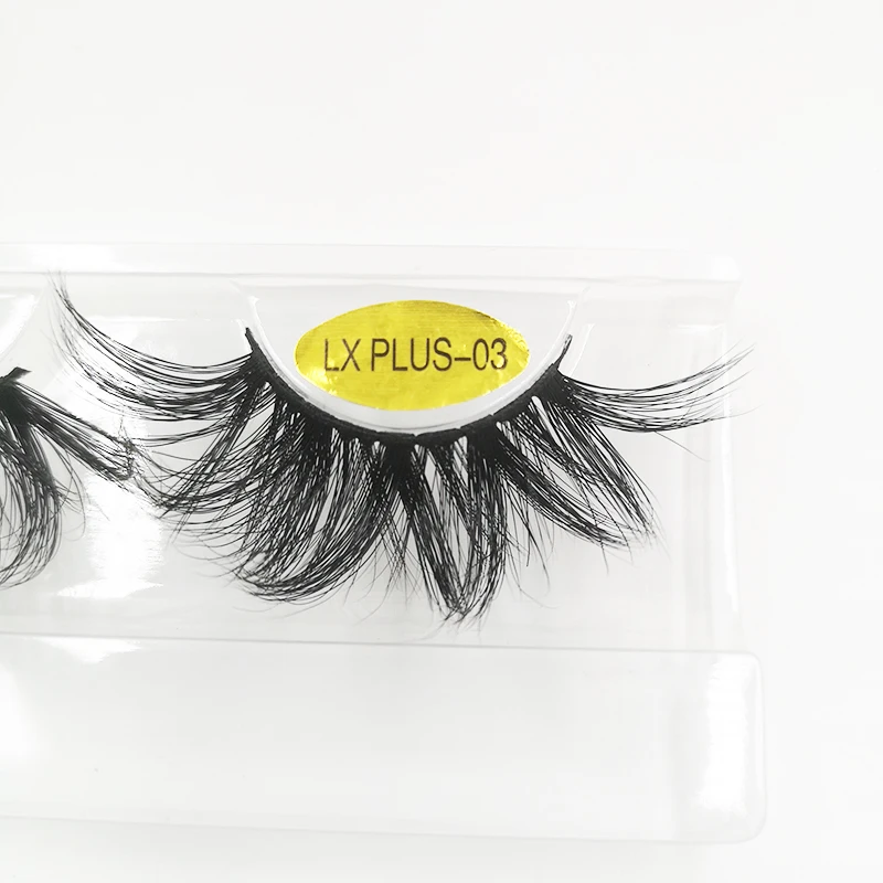 LXPLUS-03 3d норковые ресницы искусственные с индивидуальные коробки 5d 25 мм норковые ресницы Полосы Натуральные объемные wispy ресницы из натуральной норки Короткие Длинные оптовые продажи - Цвет: LXPLUS-03