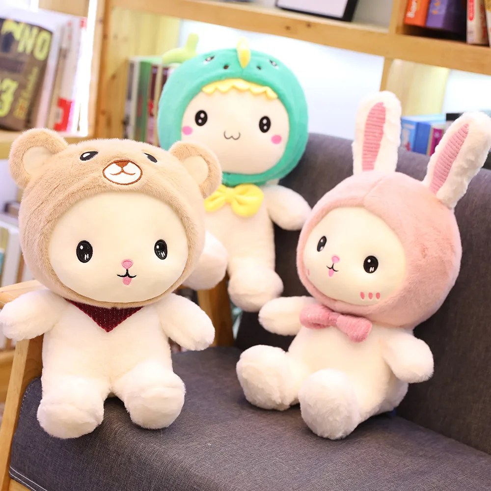 

Stuffed Rabbit Plush Bunny Lovely Dinosaur Bear Pet Toy Plush Animals Toys for Children Kid Birthday Christmas Gifts Plush Toys