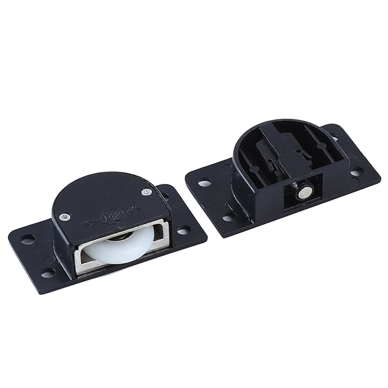 Шкив для раздвижной двери шкафа нейлоновый черный домашнего гардероба мебельная