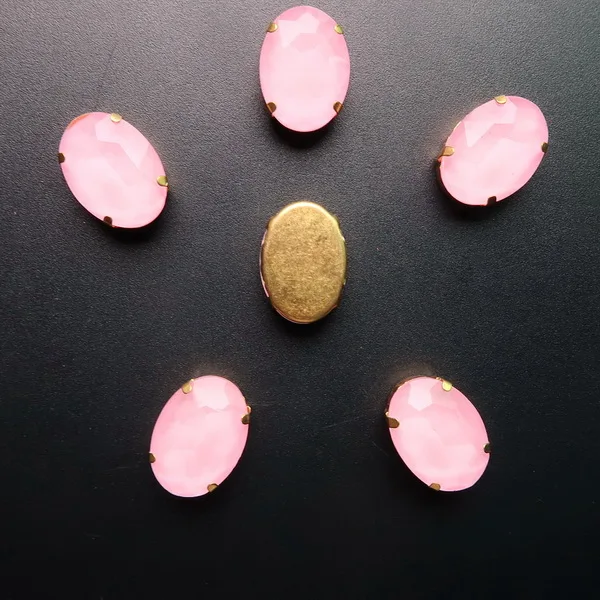 A24 Pink 20 шт./упак. желе конфеты стекло кристалл золотой коготь настройки 13*18 мм овальной формы пришить горный хрусталь бусины кристаллы Одежда diy отделка - Цвет: A24 Pink