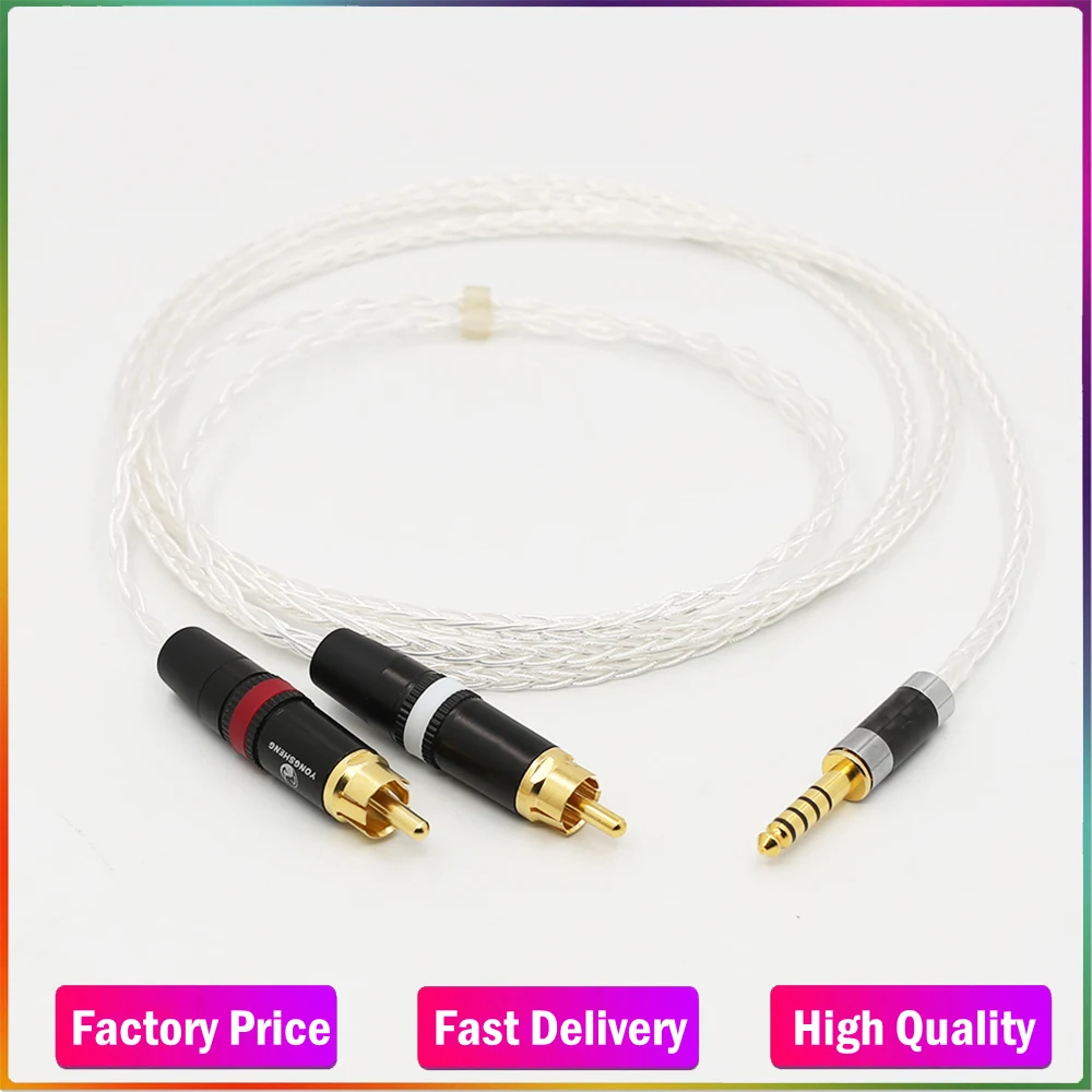 

HIFI 4.4mm to 2 RCA Audio Cable WM1A/1Z PHA-1A/2A Z1R 4.4mm Upgrade Cable
