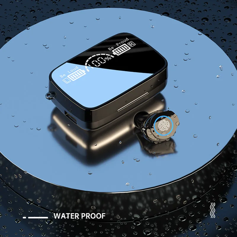

Symoso True Wireless TWS Bluetooth 5.1 Earphone Charging Case Stereo Sports Waterproof Earbuds Headphones with Microphone