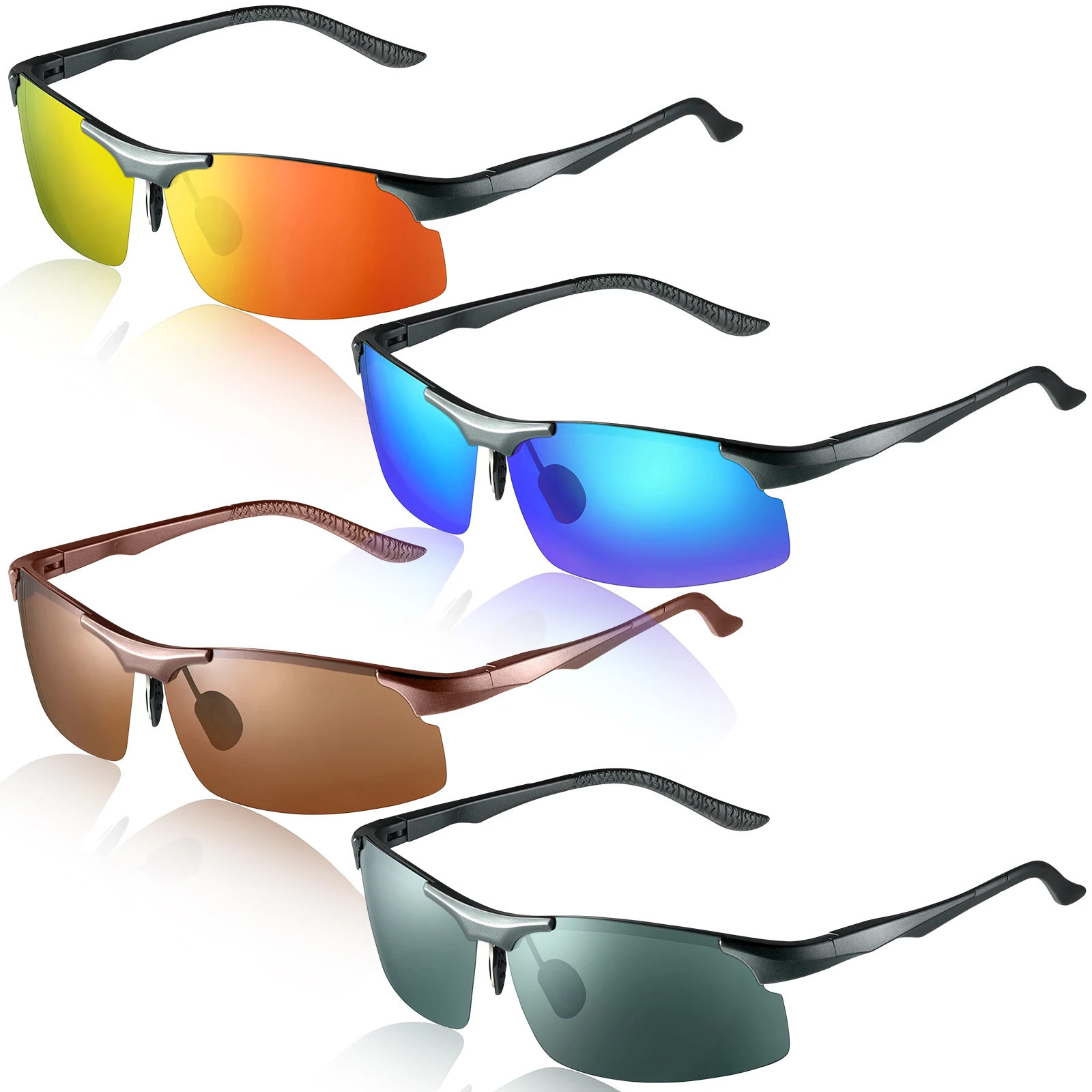 

Man's Polarized Sunglasses Sports Sunglasses Ultra light Sunglasses UV Protection Sunglasses for Running Fishing Baseball Drivi