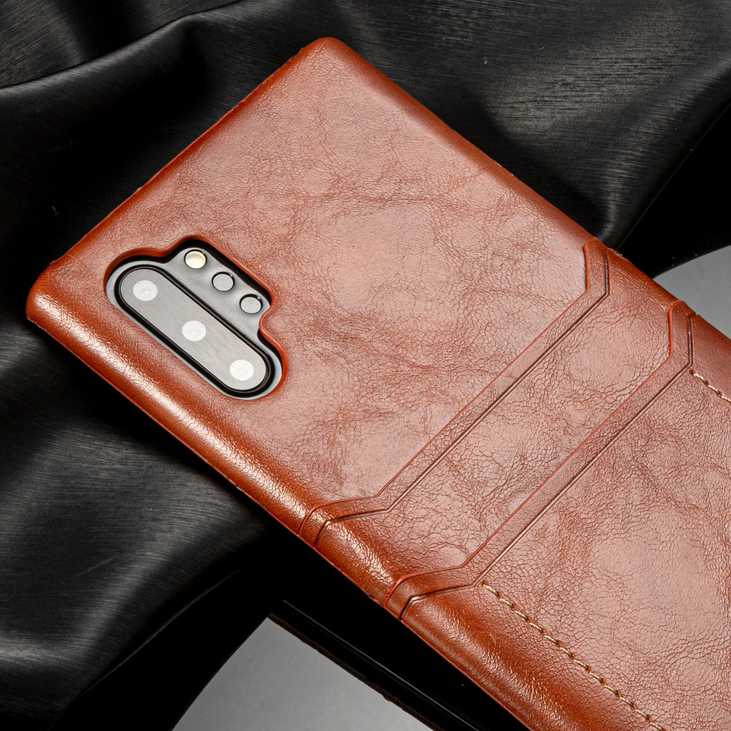 Чехол для держателя карты для samsung Galaxy Note 10 Plus Note10 Note10+ Coque роскошный кожаный тонкий кошелек ударопрочный жесткий чехол для задней панели etui