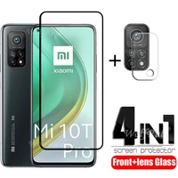4 in 1 for xiaomi mi 10t pro glass for mi 10t pro tempered glass protective screen protector for mi 10t pro lite 5g lens glass