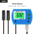 Профессиональный pH-метр 2 в 1, EC-метр для аквариума, многопараметрический монитор качества воды, онлайн-монитор pHEC, кислотомер