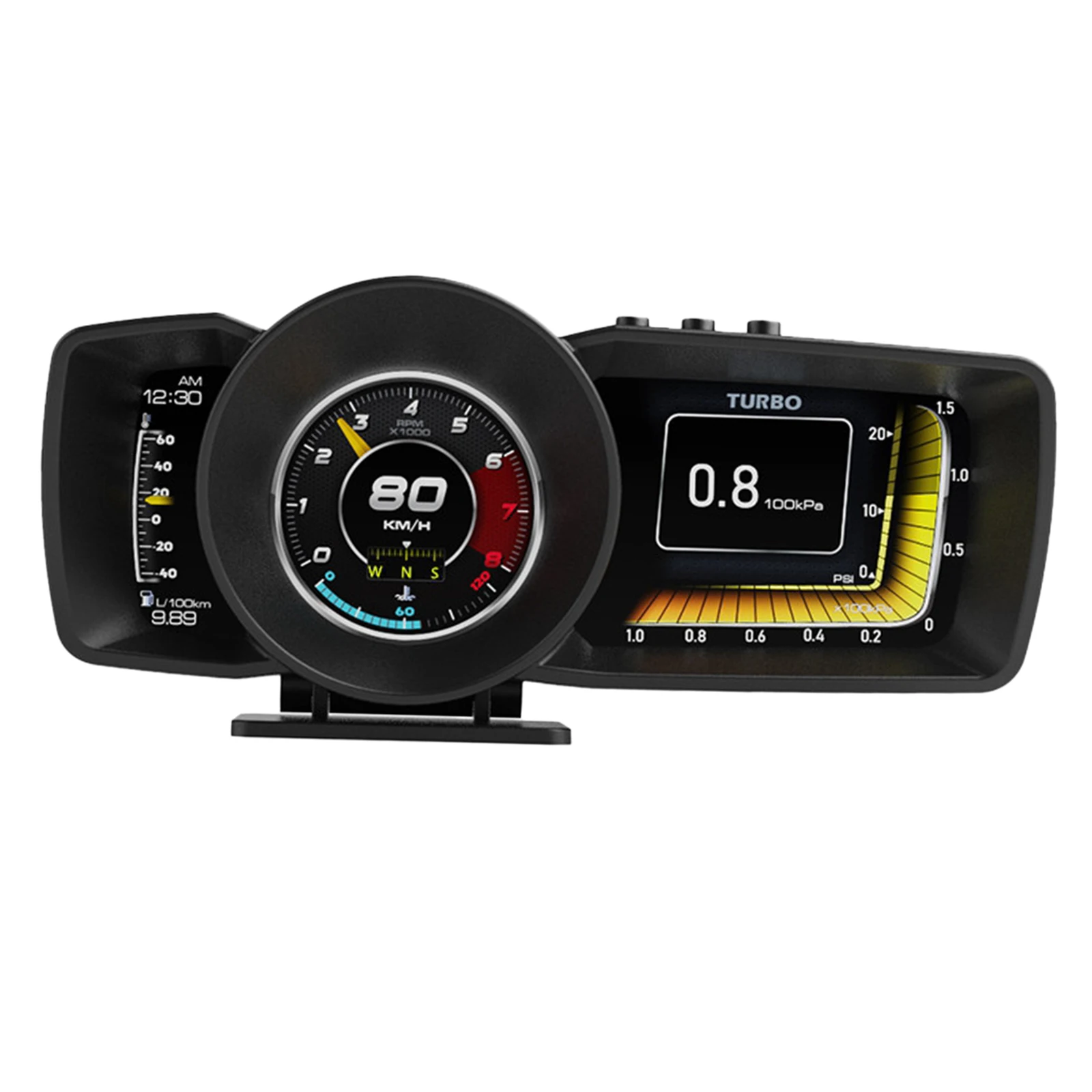 

A600 Upgrade Car Head-Up Display Dual System OBD 2 GPS Vehicle Speed MPH KM/h Voltage Fuel Injext Fuel Rail Pressure Ignition