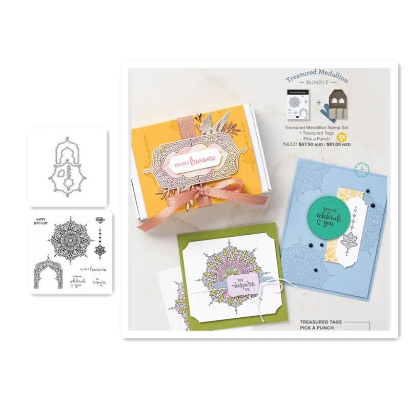 

MEDALLION Metal Cutting Dies And Stamps Stencil For DIY Scrapbooking Decorative Embossing Paper Card Die Cutting Template Dies