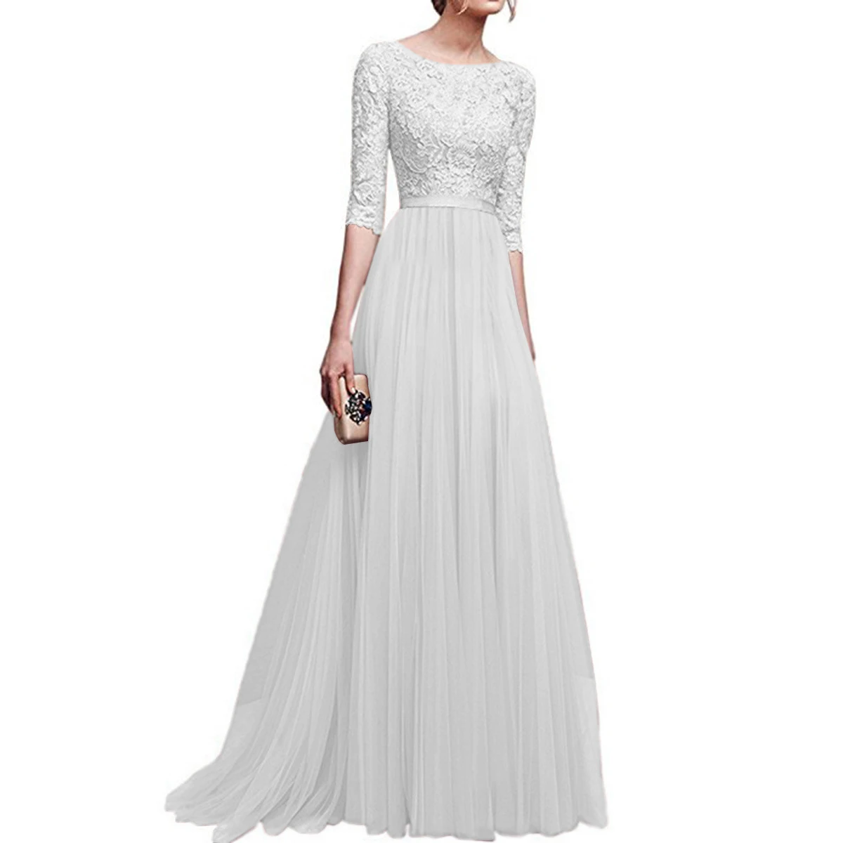 Women Cocktail Party Dresses Chiffon Prom Casual Summer Backless Sexy Long Dress Slim Elegant Ladies Female Bodycon - Цвет: White