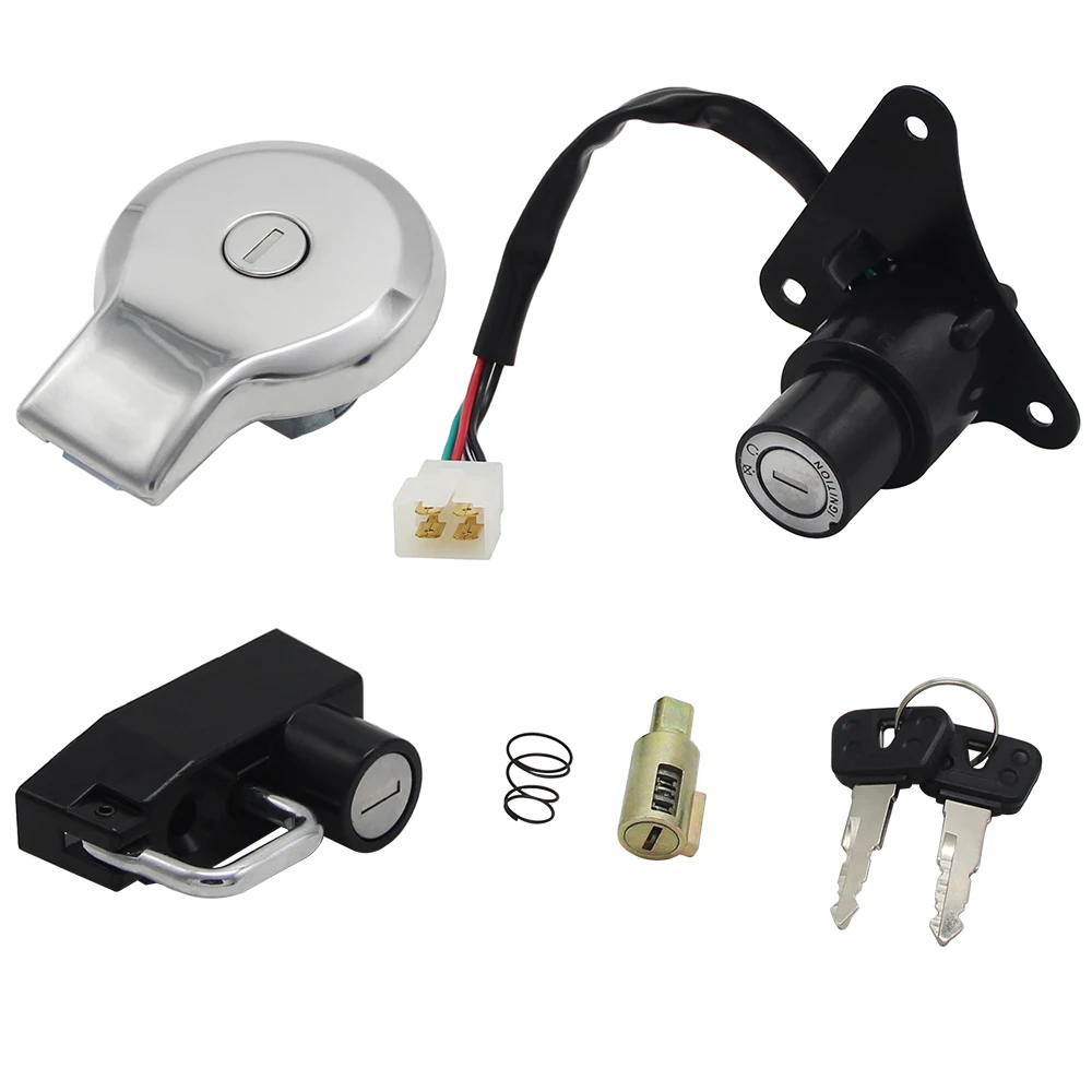 

Motorcycle Ignition Switch Fuel Gas Tank Cap Cover Seat Lock Key Set Kit For Yamaha XV125 VIRAGO 125 XV250 VIRAGO 250