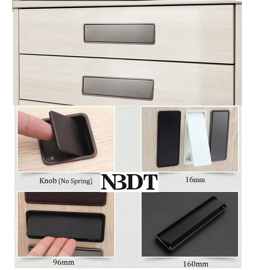 2 шт. Цинковый утопленный мебельный ящик для шкафа пружинный защитный щиток от