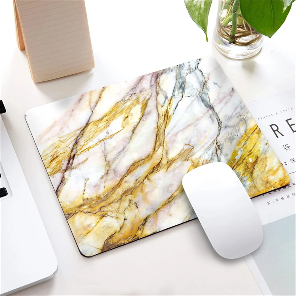 nordic style marble mousepad for gaming laptop computer desk mat mouse pad wrist rests table mat office desk set accessories free global shipping