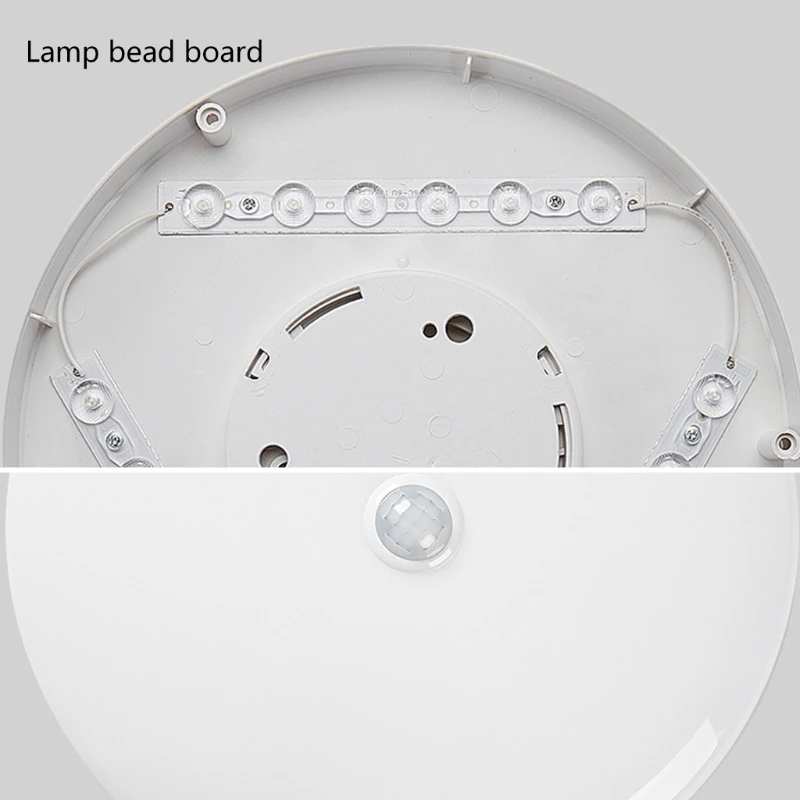 

Round Motion Sensor LED Ceiling Light 12W /18W Induction Lamp Home Fixture Balcony Aisle Staircase Induction Corridor