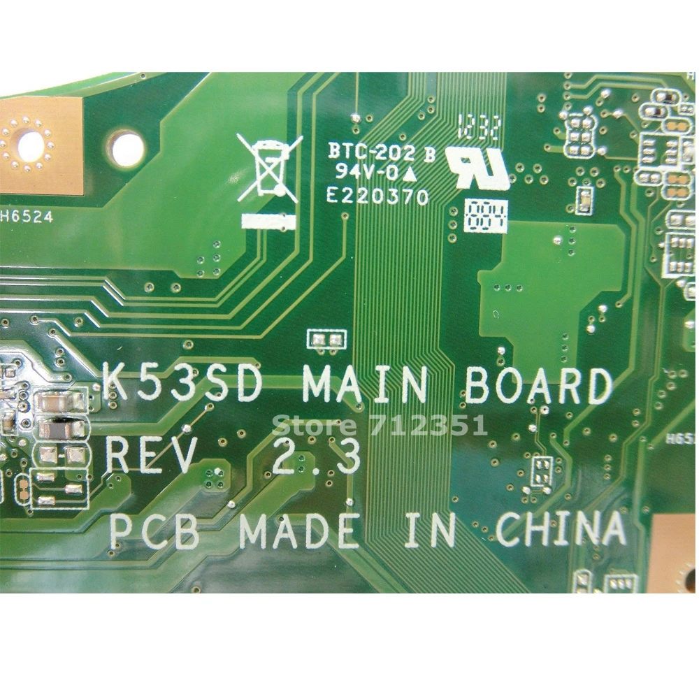 Материнская плата K53E REV 2 3 для Asus A53E P53E A53S K53S K53SD материнская ноутбука тест 100% ОК |